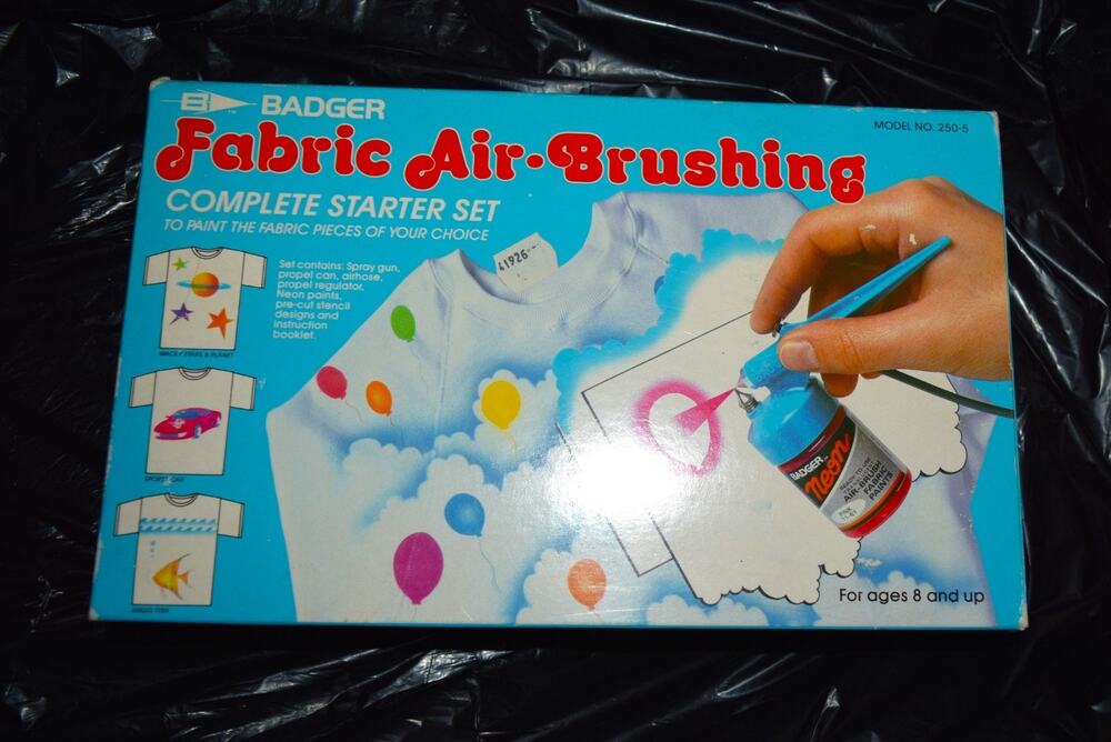 NIB Vintage Badger 250-5 Spray Gun Airbrush Set Model Miniature Kit 1992